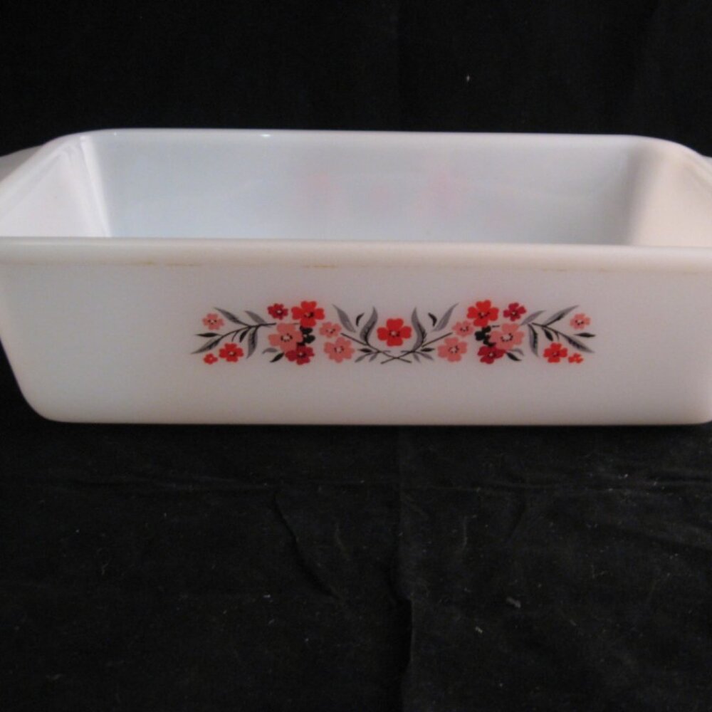 ANCHOR HOCKING FIRE KING PRIMROSE 1 QUART LOAF PAN - MADE IN USA!